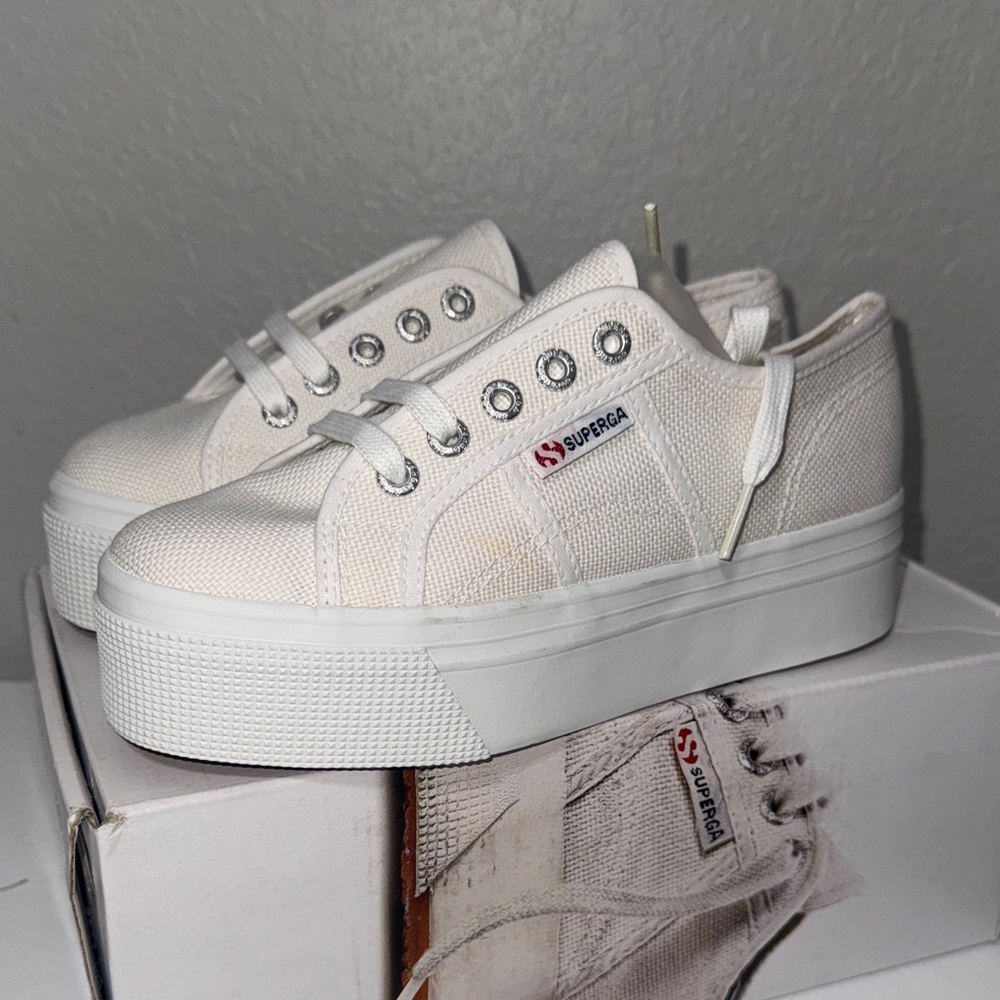 Superga White Shoes Size 6